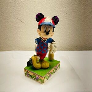 Jim Shore Disney Traditions Batter Up 4050400 Mickey Mouse READ Flaw